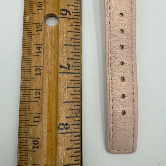 Skagen Denmark Quartz Womens Watch Pink Leather Band Silver Crystals 347SGL1 - Picture 14 of 16